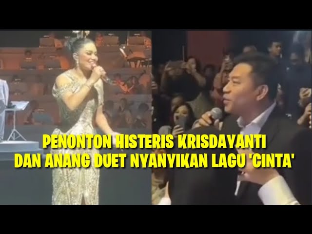 HEBOH!! KRISDAYANTI DAN ANANG HERMANSYAH DUET NYANYIKAN LAGU CINTA class=