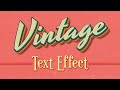 Vintage 3D Text Effect - Photoshop Tutorial