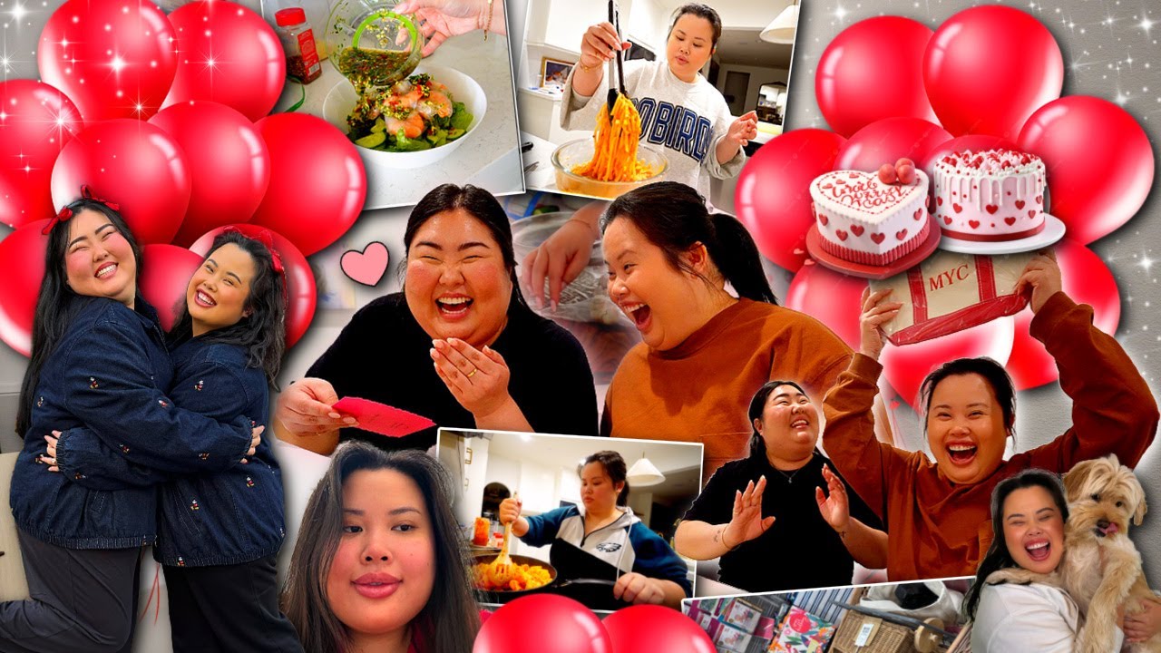 VLOG: surprising bestie for valentine’s day, what i eat in a week, cooking recipes, homegoods shop!