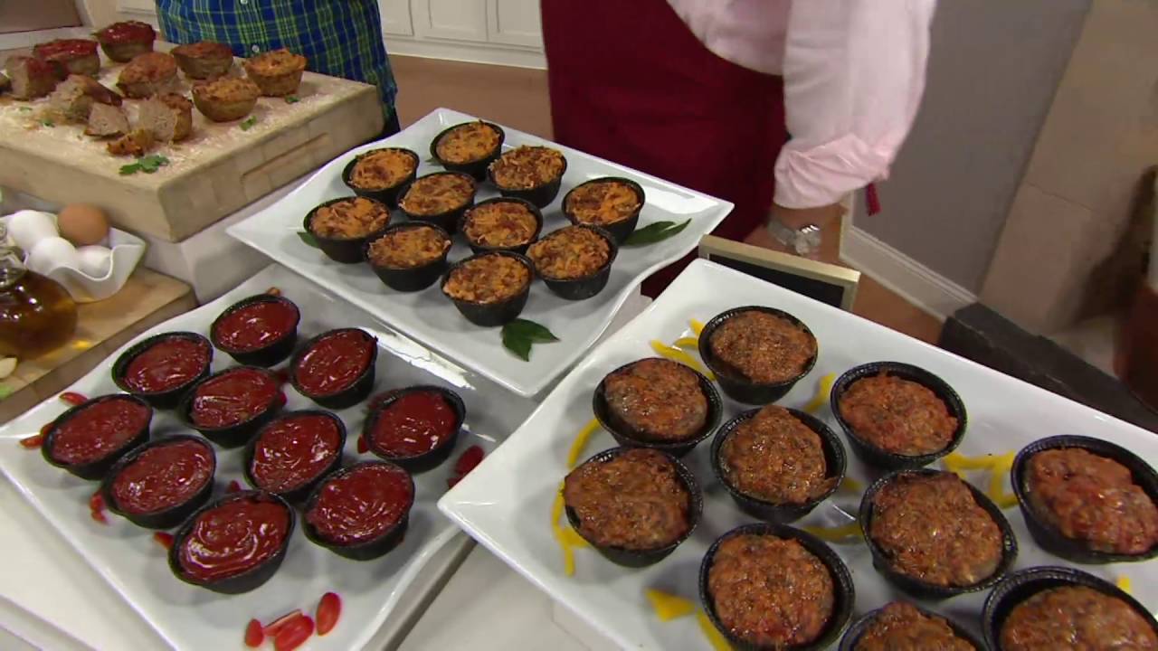 Mama Mancini's (10) 6 oz. Meatloaf Cupcakes on QVC YouTube