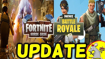 FORTNITE UPDATE Battle Royale Duos Supply Drops / Horde Bash New Game Mode - Patch Notes