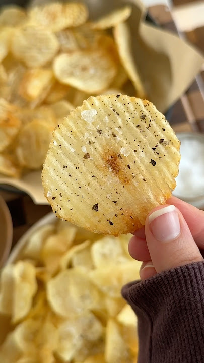 you only need TWO ingredients to make potato chips at home!