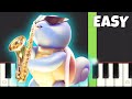 Epic Sax Squirtle Honkin EASY Piano Tutorial 
