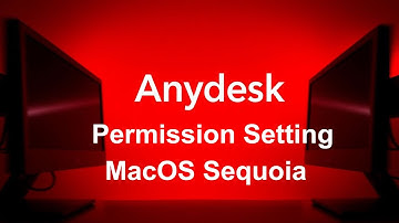 Anydesk Permission setting MacOs Sequoia in 2 minute