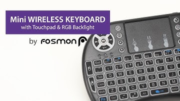 Fosmon Mini Wireless Keyboard w/ Easy Connect USB Receiver for PC, Mac, Xbox One, PS4