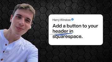 Add a button to your header in Squarespace - beginner Squarespace tutorial.