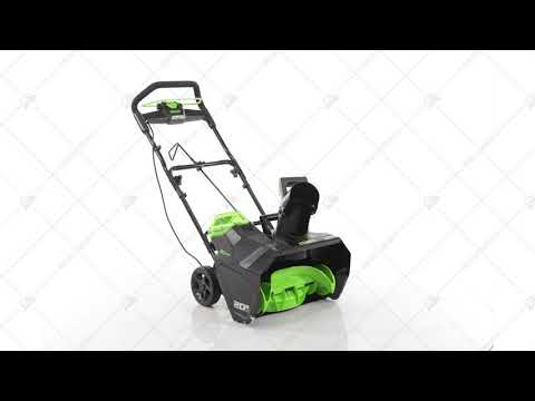 Снегоуборщик GreenWorks GD80SB 3D обзор