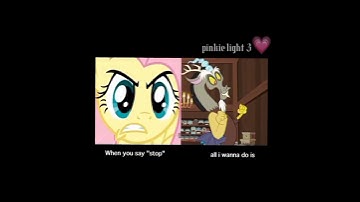 Mlp edit || fluttershy and discord, better in stereo! cr to @Eiby75