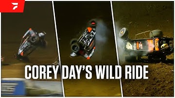 Corey Day Flips Spectacularly At Hangtown 100 | USAC Midgets at Placerville Speedway