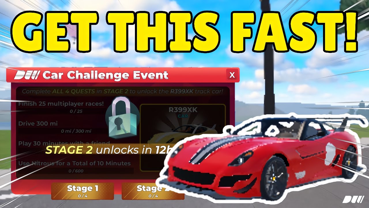 Auto Challenge 🔥Finish the CAR CHALLENGE Event FAST In Drive World! (NEW R399 & R399XK ...