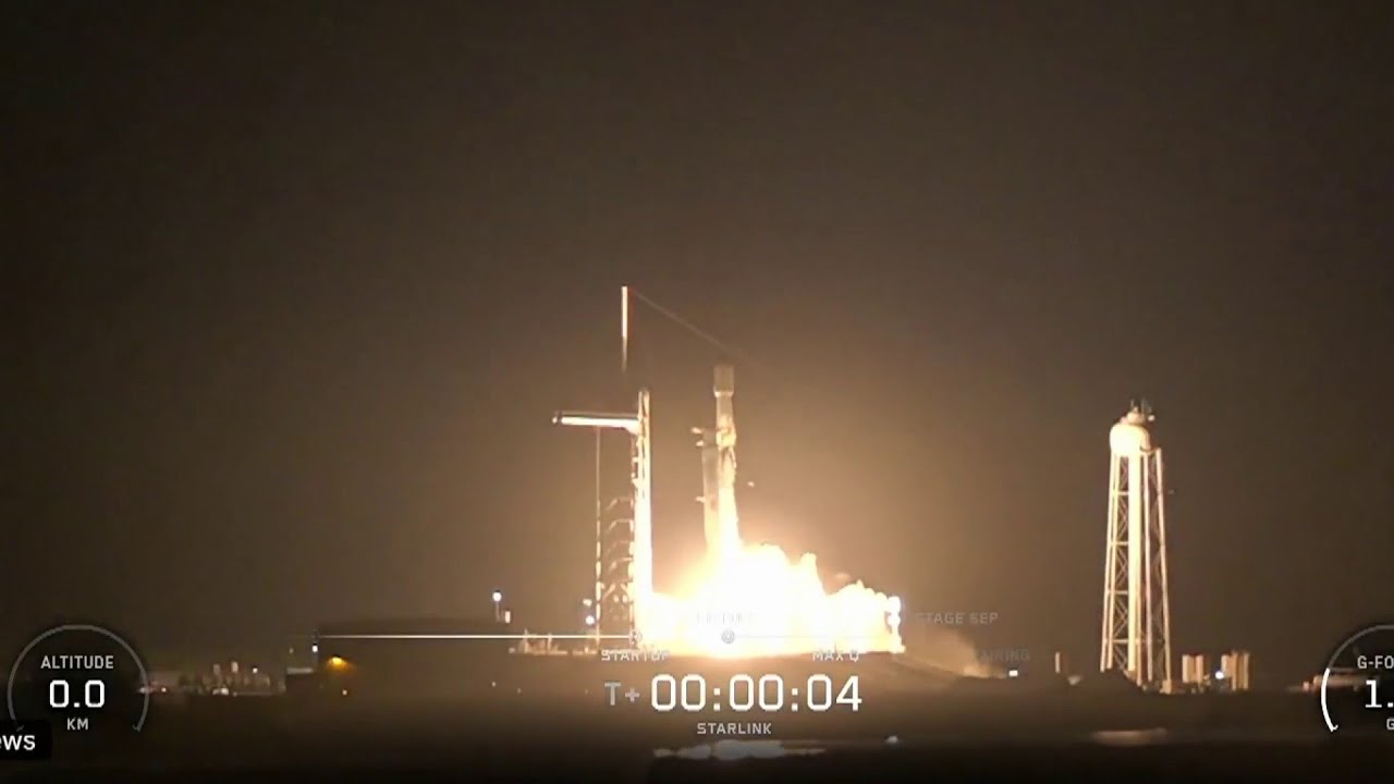 SpaceX launches Starlink satellites from Florida's Space Coast