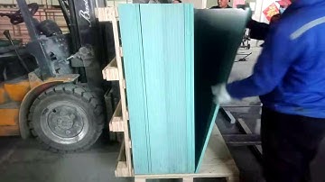 PVC plastic formwork, pallets packing ready for loading