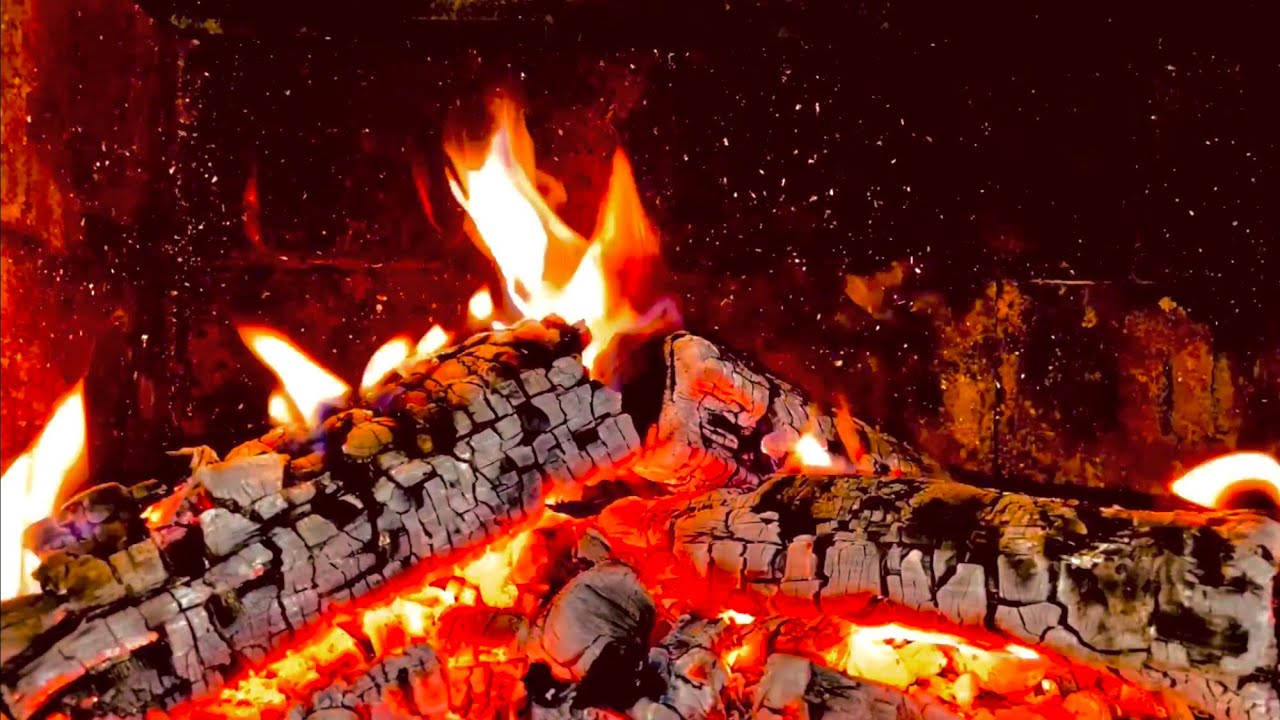 Cozy Fireplace High Quality Real Crackling Firewood noise 100 Real no Music YouTube