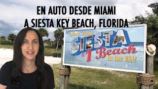 Siesta Key Beach Playa en Florida , costa oeste, en auto desde Miami -  Golfo de México