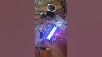 Homing a stepper motor using VL53V1X Sensor and Arduino #shorts