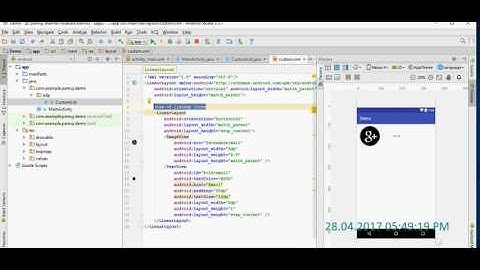 Custom Spinner Example in android