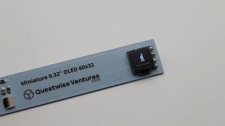 World's Smallest 0.32" OLED 60x32 Display Screen (Demo)