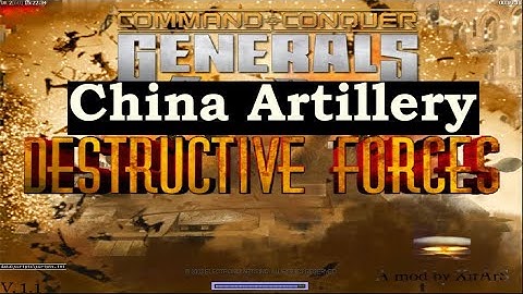 Command & Conquer TM Generals Zero Destructive Forces version 2 Hour China Artillery