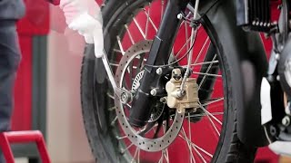 HOWTO  Front and Rear Wheel removal | ROYAL ENFIELD HIMALAYAN SERVICE DEMO