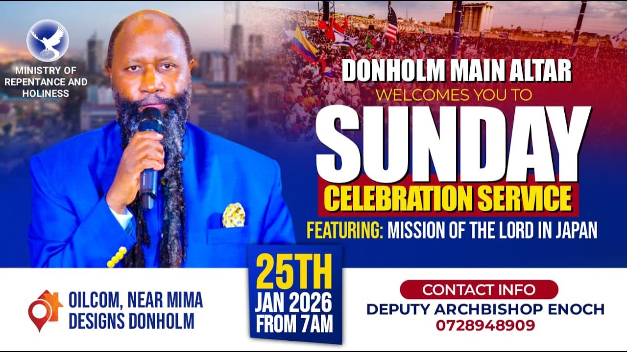 DONHOLM MAIN ALTAR SUNDAY SERVICE 25TH JANUARY 2026