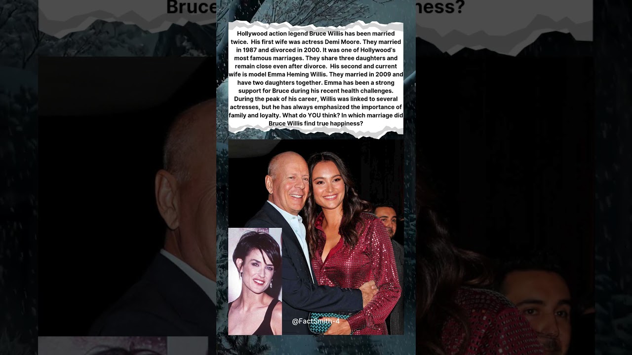 🎬 BRUCE WILLIS: FIRST WIFE, TWO MARRIAGES & LOVE LIFE SECRETS ❤️✨
