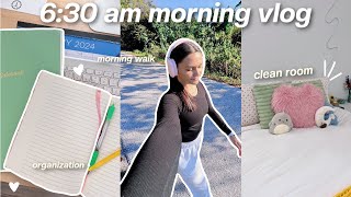 a 6:30 am morning VLOG | breakfast, morning walk, cleaning, etc..