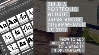 How to add different fonts to a website in Dreamweaver - Dreamweaver Templates [16/38]
