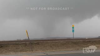 03312023 Coralville, Iowa  Damaging Tornado Enters Town With Powerflash