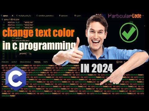 How to change text color in C programming #codingtutorial