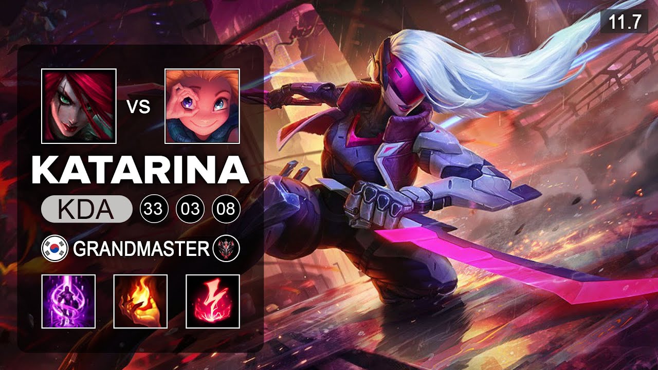 Katarina Mid vs Zoe - KR Grandmaster Patch 11.7