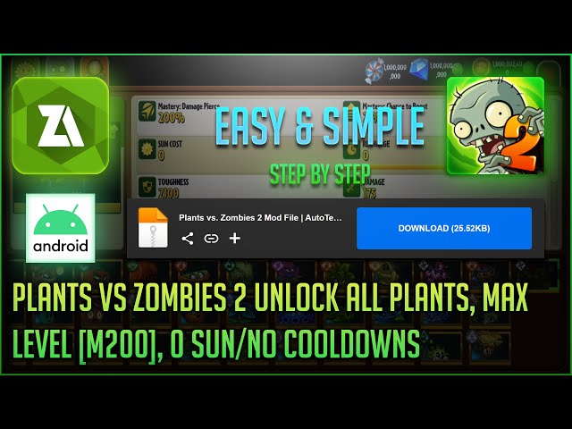 Download Plants vs Zombies 2 (MOD, Unlimited Coins/Gems/Suns) 11.0.1 APK  for android