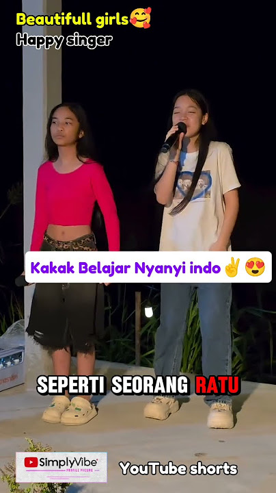 Sister from Thailand sings the Indonesian song *Lagi Syantik*🥰 #shorts #youtubeshorts #music #cover