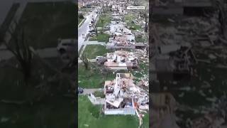 Tornadoes rip apart homes in Nebraska #shorts