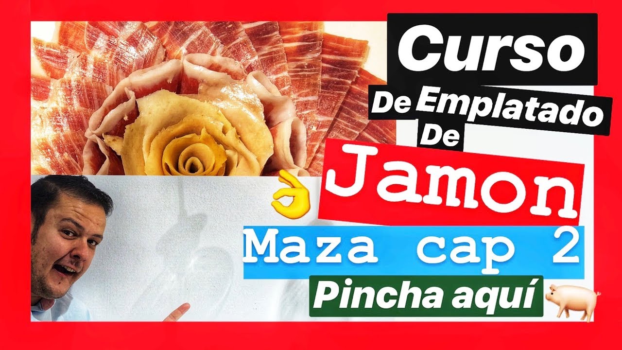 como CORTAR JAMÓN  profesionalmente✅👍🐷🐽CURSO de EMPLATADO artistico👍