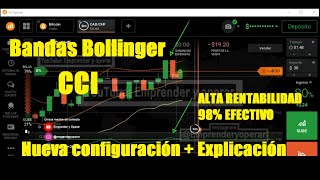 Configurar Bandas de Bollinger + CCI IqOption2021 La mejor Estrategia de opciones binarias RENTABLE