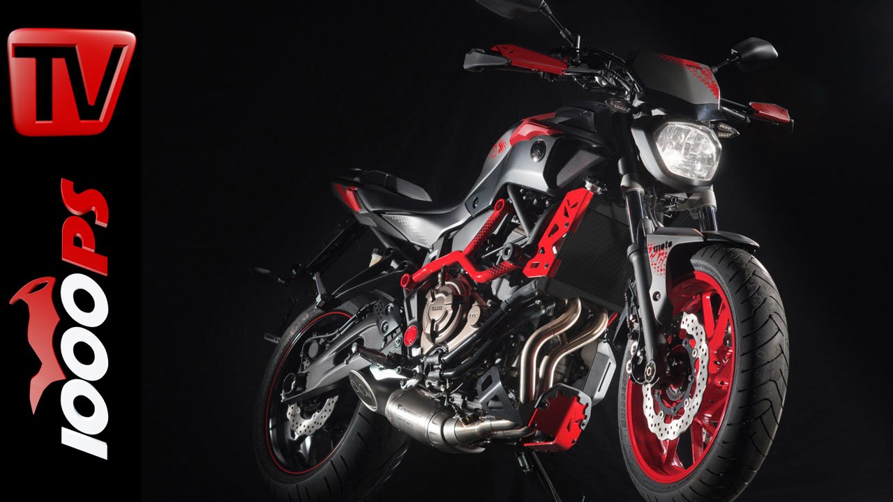 Pin Anstecker Yamaha MT 07 1223 Moto 2015 Art MT07 Moto Cage rot/schwarz Bj 