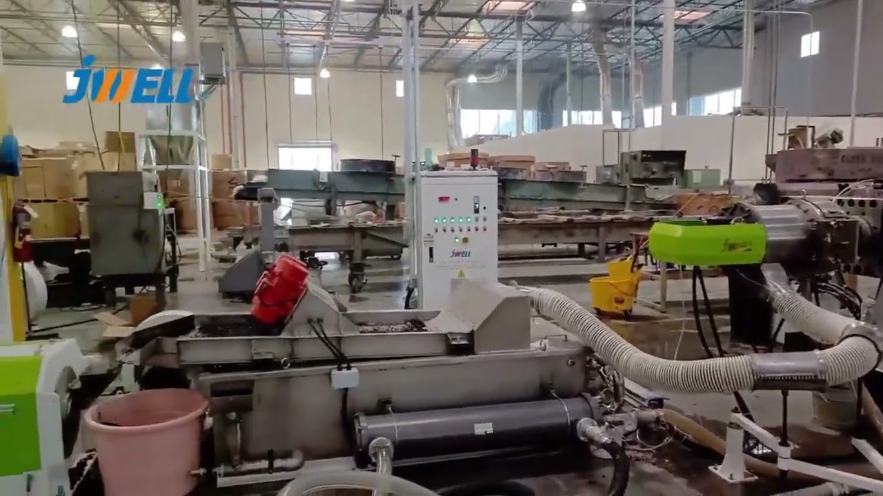 Jwell Double-Stage Recycling and Pelletizing Line with Water Ring Cutter