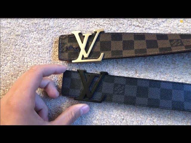 Real vs Replica Louis Vuitton  HOW TO SPOT A FAKE LOUIS VUITTON BELT 