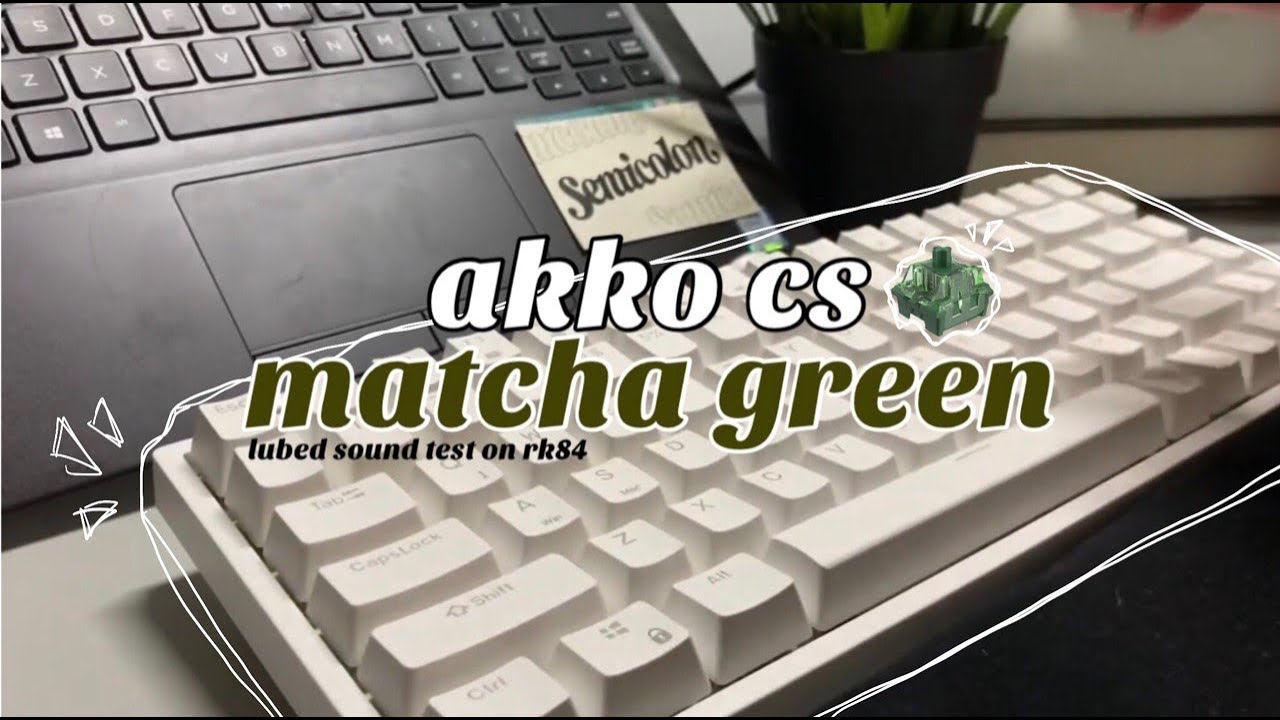 Akko CS Matcha Green (Lubed) Typing Test | Modded RK84 Keyboard Sound Test ASMR