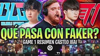 IBAI CASTEA LA GRAN SEMIFINAL DE FAKER! | T1 vs BLG Game 1 SEMIFINAL MSI 2024 ESPAÑOL IBAI LVP