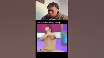 Bro clicked the wrong button 💀