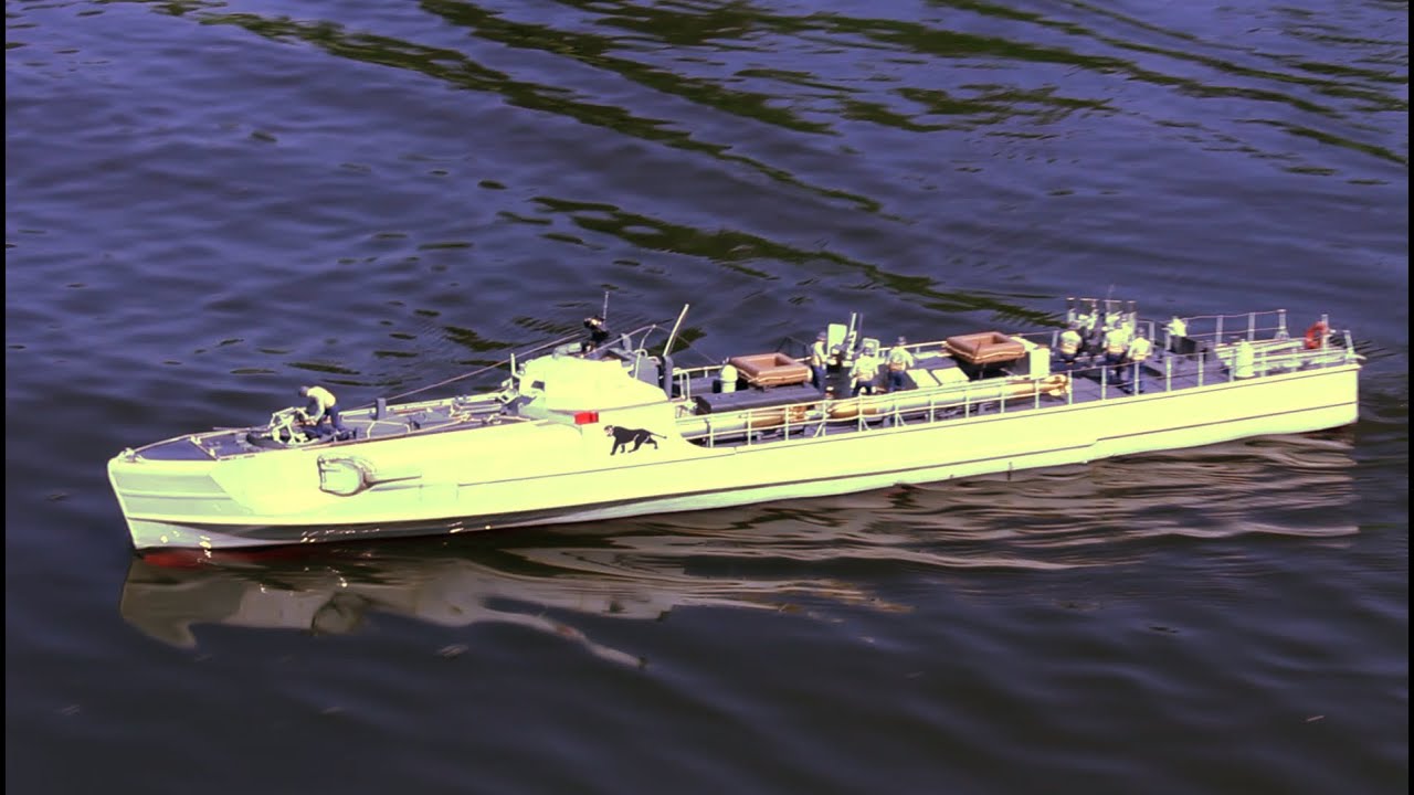 italeri s100 schnellboot - 1/35 scale torpedo boat rc