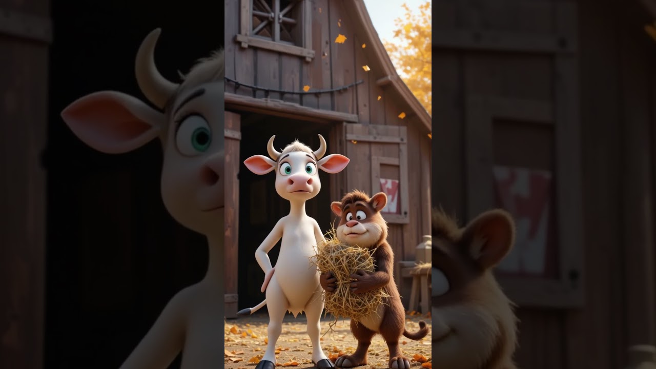 Beautiful story of a hardworking cow 