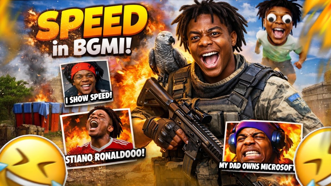🇮🇳 Ishow speed playing BGMI😂🤣