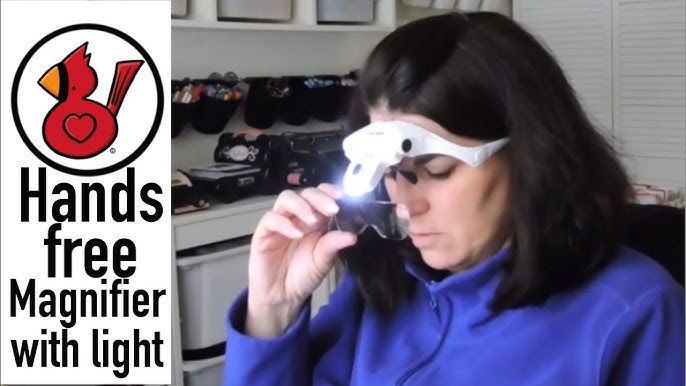 VISION AID Magnifying Glasses with LED Light, Headband, 5 Lenses –  VisionAid™