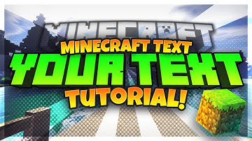 How to make Minecraft Title Text | Tutorial | Photoshop + Illustrator