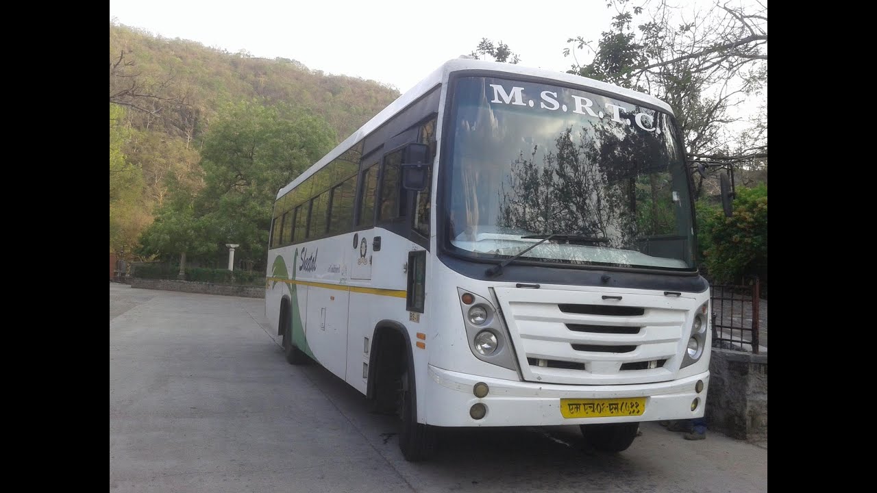 AJANTA CAVE # MSRTC AC SHITAL BUS JOURNEY - YouTube