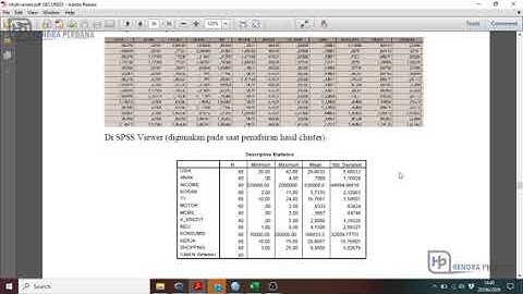 Analisis Cluster Non-Hierarki