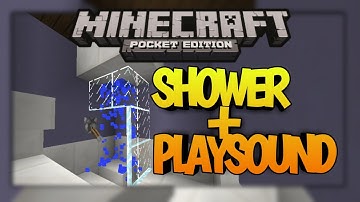 How to make a working shower in mcpe (command block)
