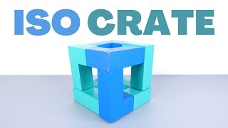 Iso Crate Blue Cube Puzzle Solution - Bits and Pieces Magnetic Brainteaser